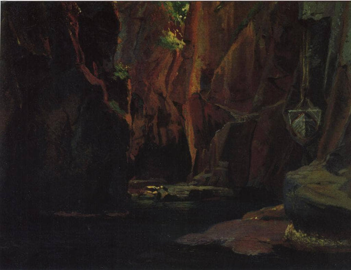Gorge in the mountains of Carrara by Nikolai Ge — hand-painted eco oil painting reproduction on canvas