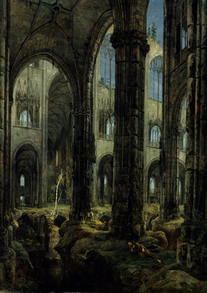 Gothic Church Ruins - Carl Blechen