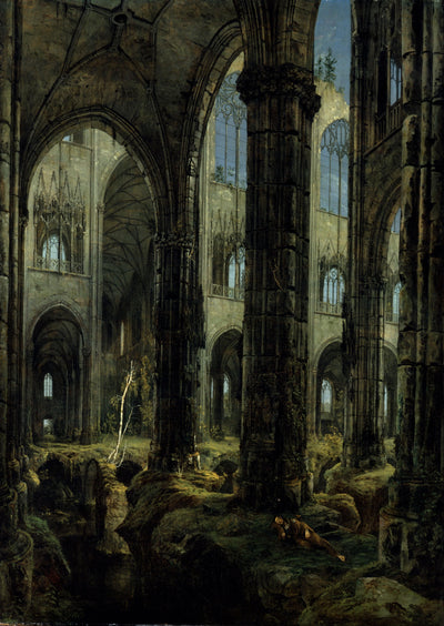 Gothic Church Ruins in dining room