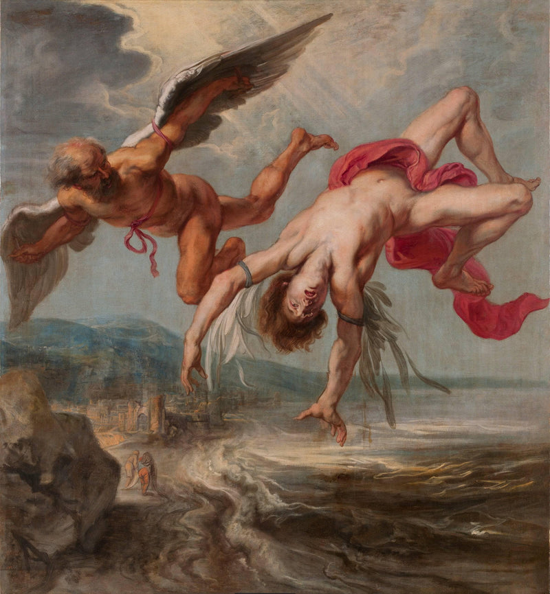 The Fall of Icarus on gallery wrap