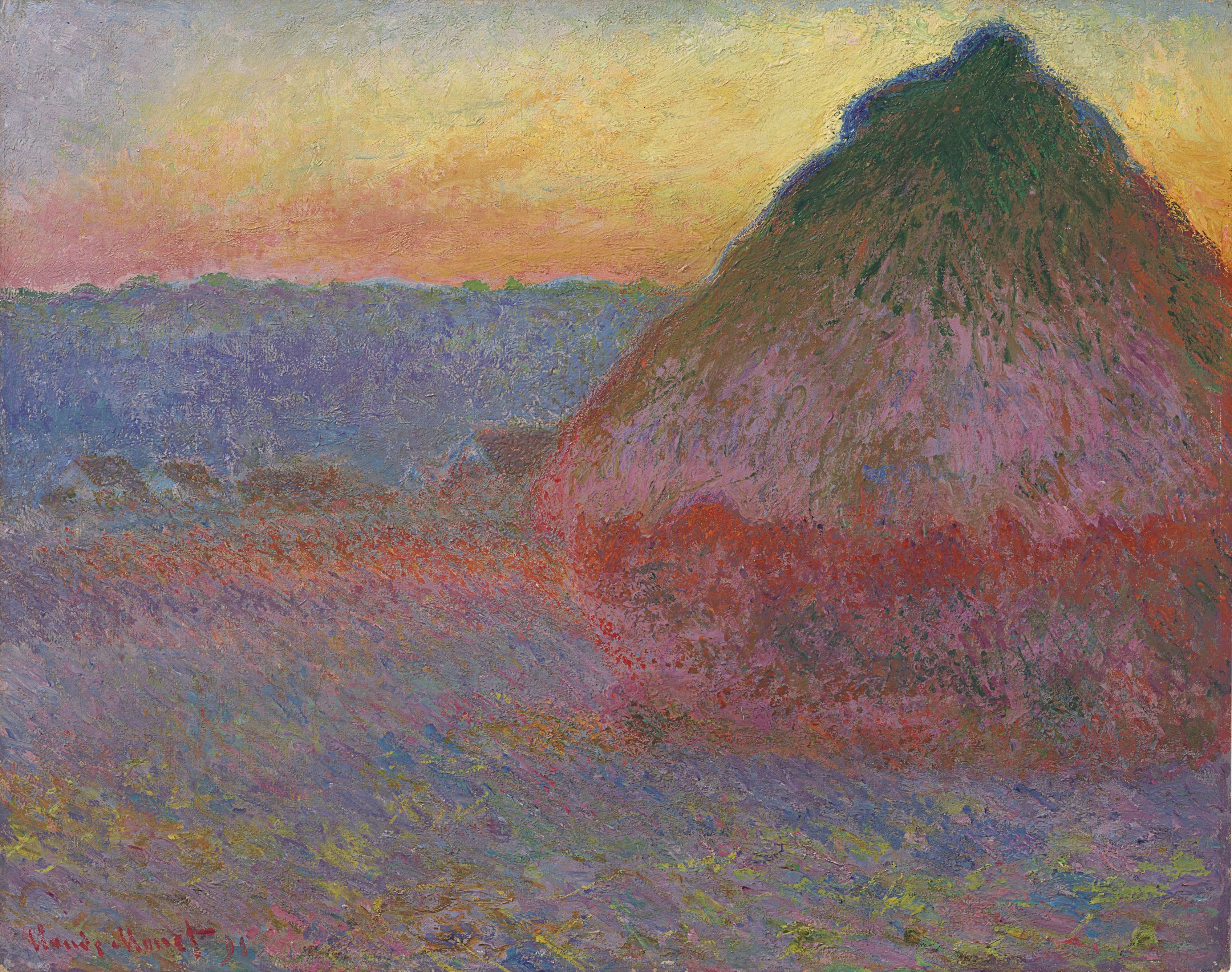 Grainstack in the Sunlight - Claude Monet