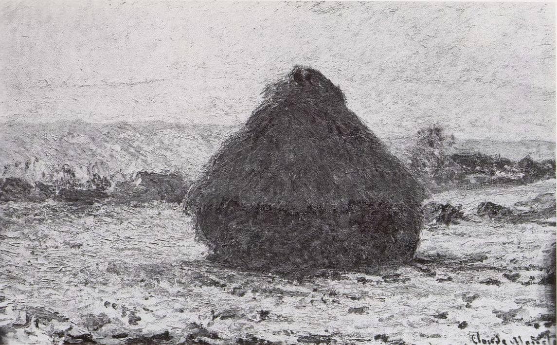 Grainstack in the Sunlight, Snow Effect