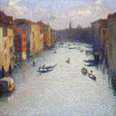 Grand Canal, Venice by Henri Martin — ships oil painting wall art, Divisionism