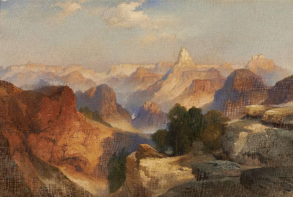 Grand Canyon by Thomas Moran — hand-painted landscape oil painting reproduction on canvas