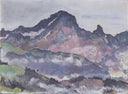 Grand Muveran by Ferdinand Hodler — seascapes oil painting wall art, Symbolism