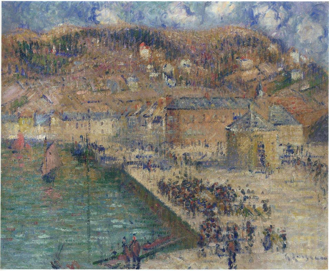 Grand Quay at Fecamp - Gustave Loiseau