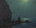 Catalina Island Coast Under a Moonlit Sky in entryway
