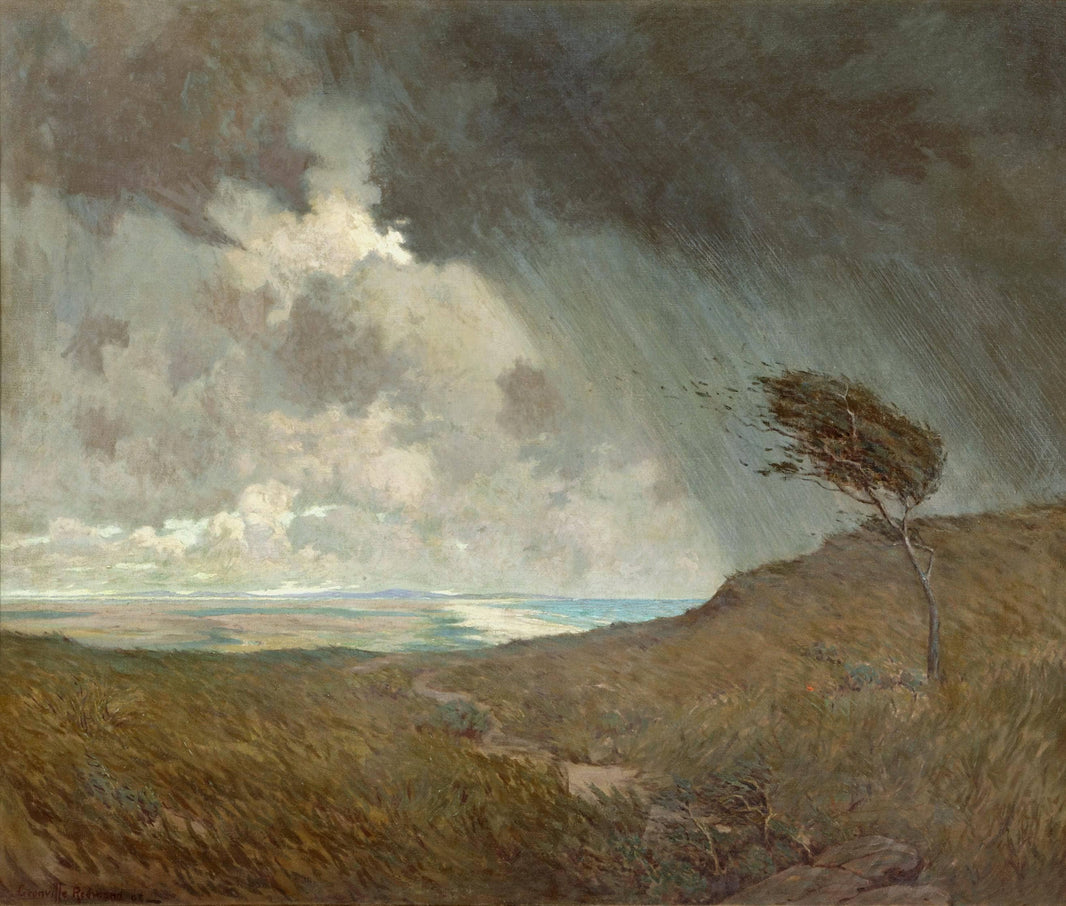 Coastal Storm by Granville Redmond — hand-painted landscape oil painting reproduction on canvas