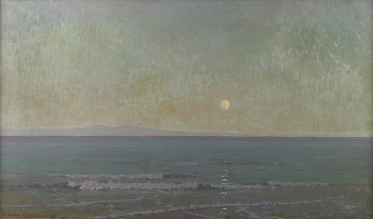 Quiet Moonlight (beyond Catalina Island) - Granville Redmond