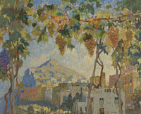 Grapes in Capri by Konstantin Gorbatov — hand-painted botanical oil painting reproduction on canvas