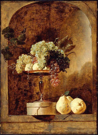 Grapes, Peaches and Quinces in a Niche by Frans Snyders — hand-painted photography oil painting reproduction on canvas