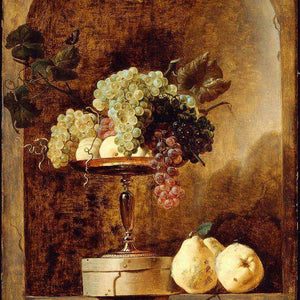 Grapes, Peaches and Quinces in a Niche
