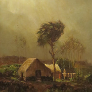 Grass Shack on a Shore, Vicinity of Hilo