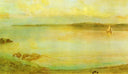 Gray and Gold - The Golden Bay by James McNeill Whistler — hand-painted landscape oil painting reproduction on canvas