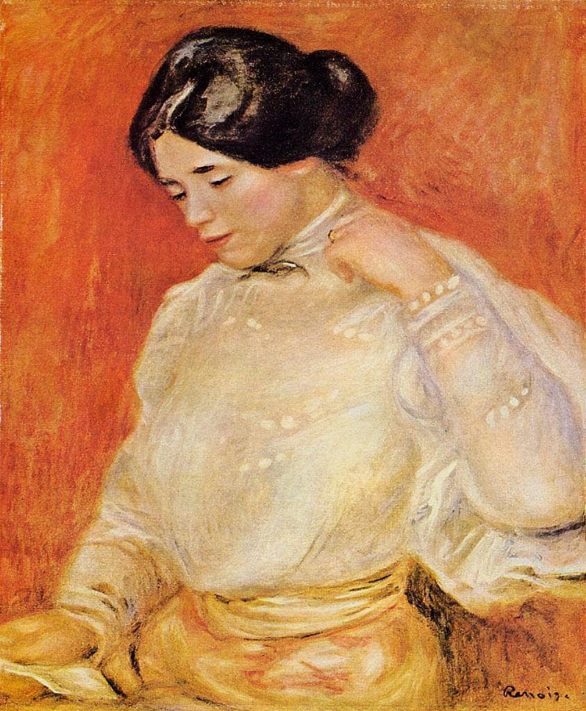 Graziella by Pierre-Auguste Renoir — hand-painted portrait oil painting reproduction on canvas