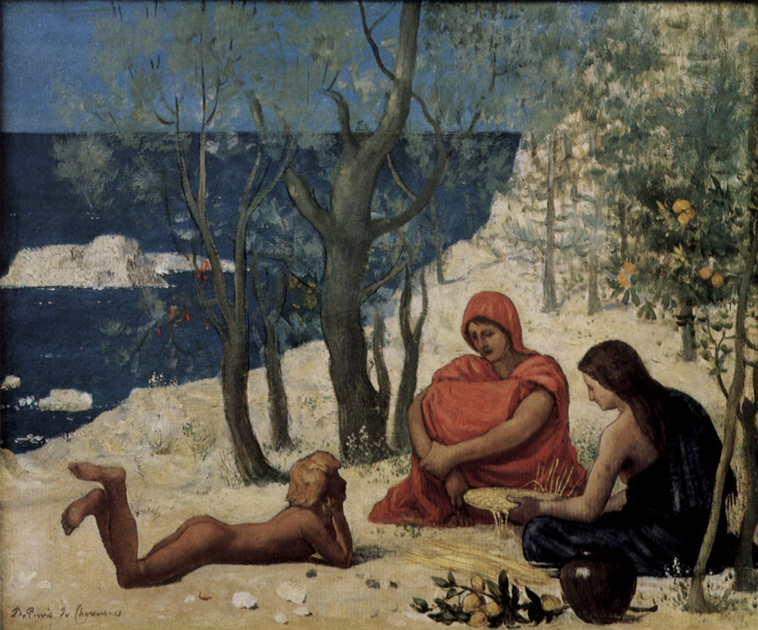 Greek Colony, Marseille by Pierre Puvis de Chavannes — hand-painted cultural oil painting reproduction on canvas