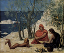 Greek Colony, Marseille by Pierre Puvis de Chavannes — rural oil painting wall art, Symbolism