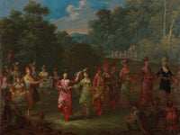 Greek Men And Women Dance The Khorra