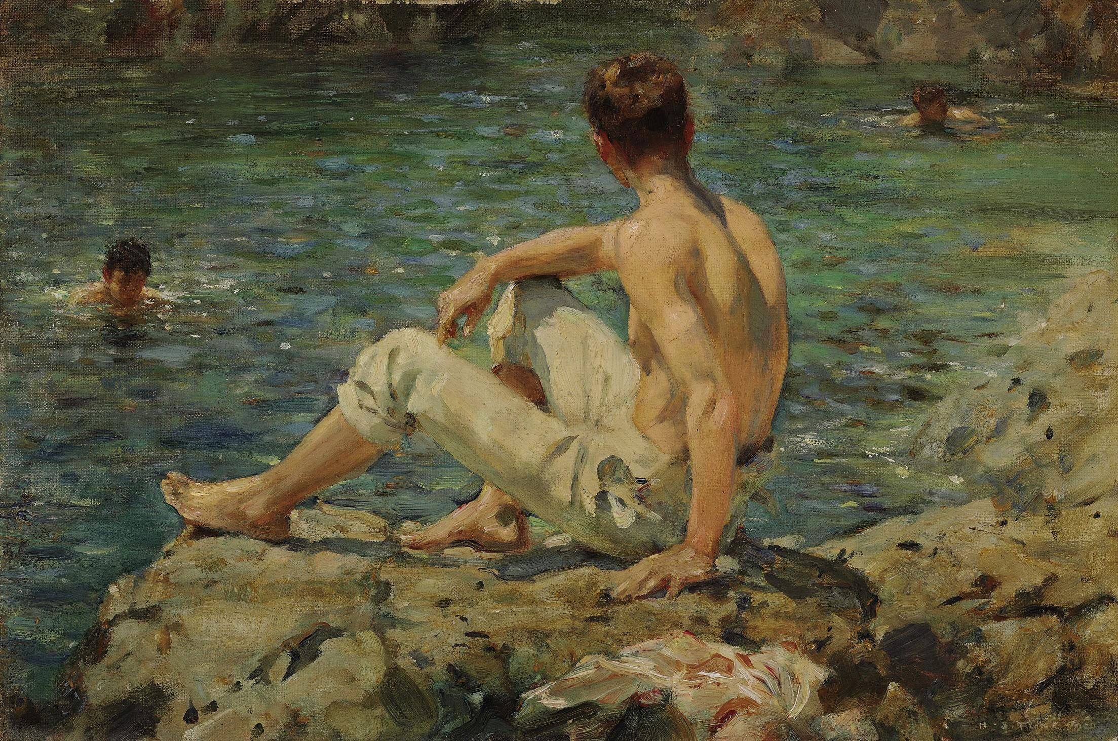 Green and Gold - Henry Scott Tuke