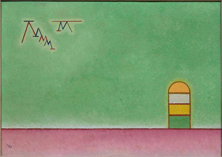 Green emptyness by Wassily Kandinsky — hand-painted abstract oil painting reproduction on canvas