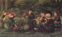 Green Summer by Edward Burne-Jones — hand-painted portrait oil painting reproduction on canvas