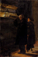 Greenwich Pensioners At The Tomb Of Nelson by John Everett Millais — hand-painted portrait oil painting reproduction on canvas