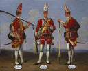 Grenadier Regents by David Morier — group oil painting wall art, Rococo