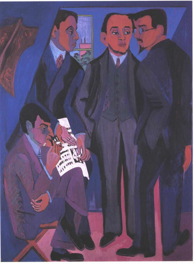 Group of Artists in entryway