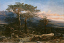 Guadarrama landscape by Martín Rico y Ortega — hand-painted botanical oil painting reproduction on canvas