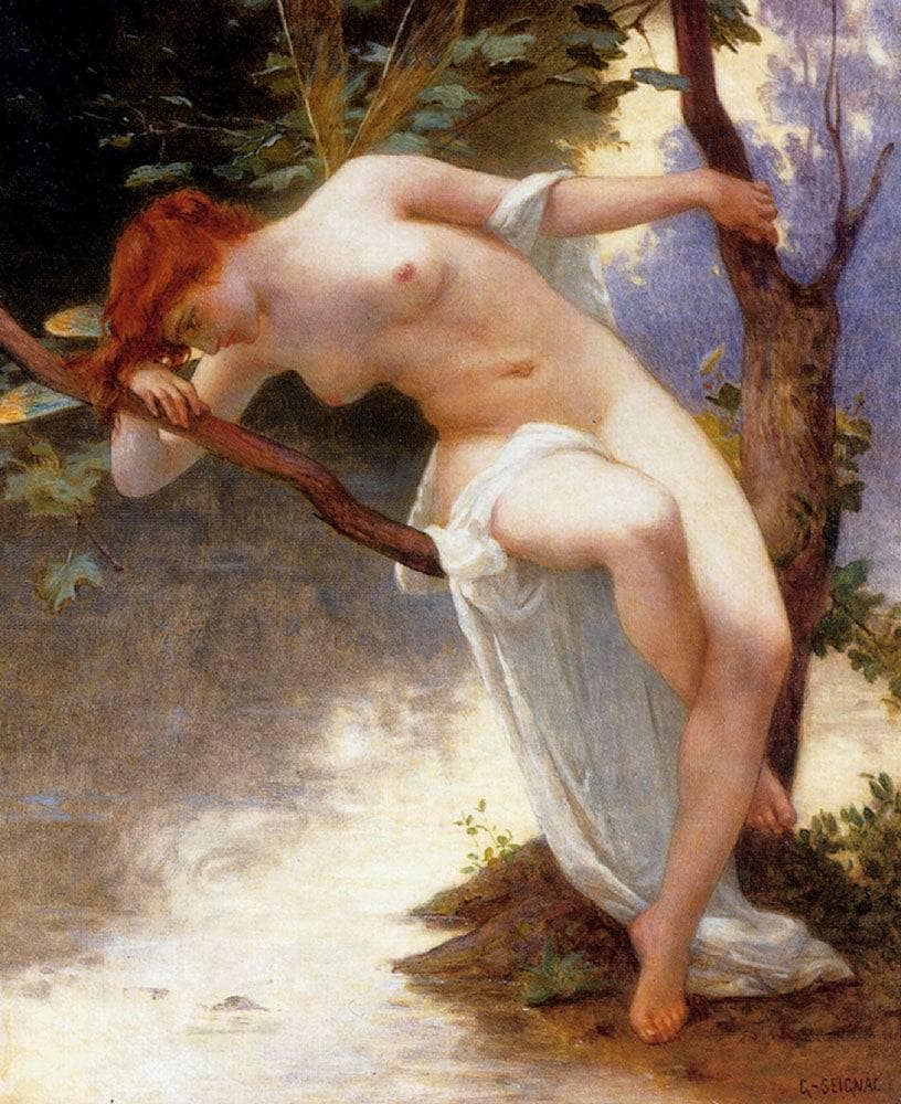 La Libellule by Guillaume Seignac — hand-painted cultural oil painting reproduction on canvas