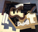 Guitar and Clarinet by Juan Gris — hand-painted abstract oil painting reproduction on canvas