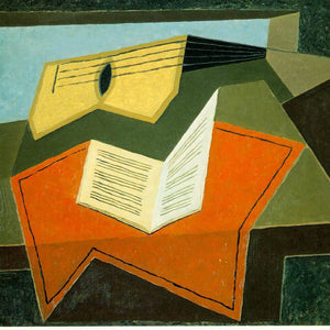 Guitar and Music Paper by Juan Gris — Oil Painting Reproduction