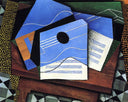Guitar on a Table by Juan Gris — hand-painted abstract oil painting reproduction on canvas