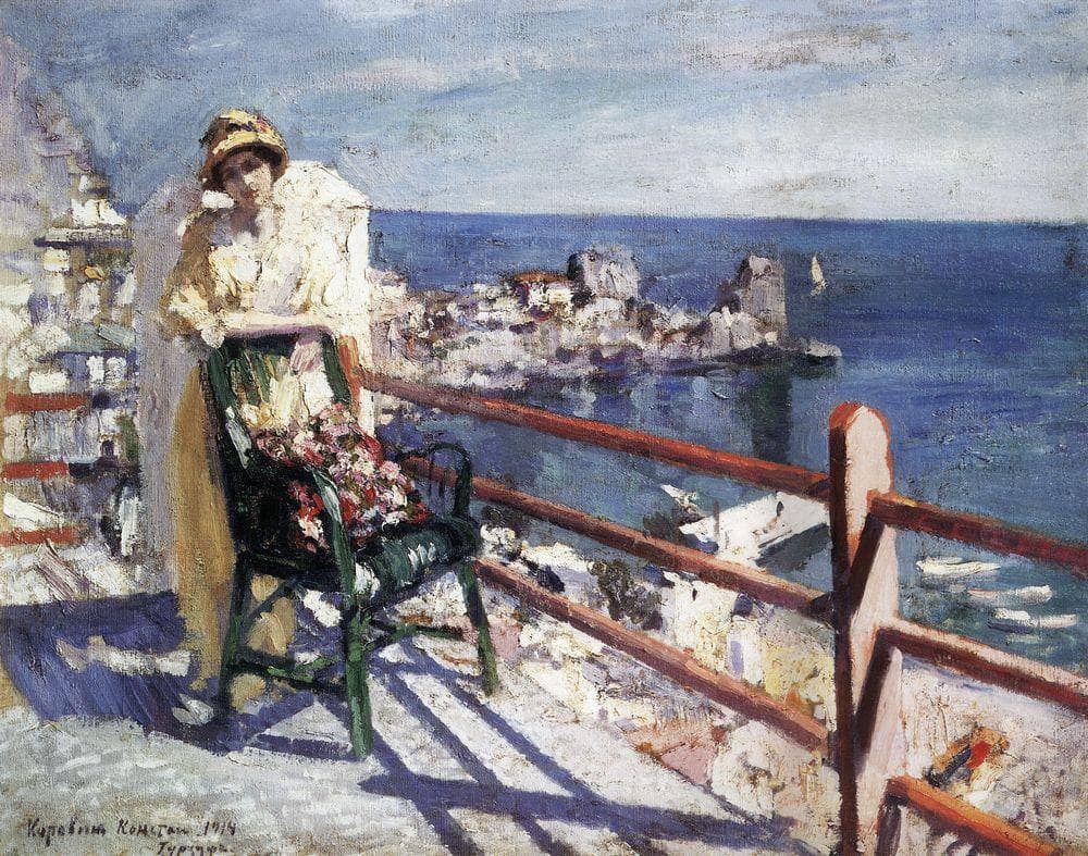 Gursuf by Konstantin Korovin — hand-painted landscape oil painting reproduction on canvas