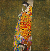Hope II by Gustav Klimt — hand-painted abstract oil painting reproduction on canvas