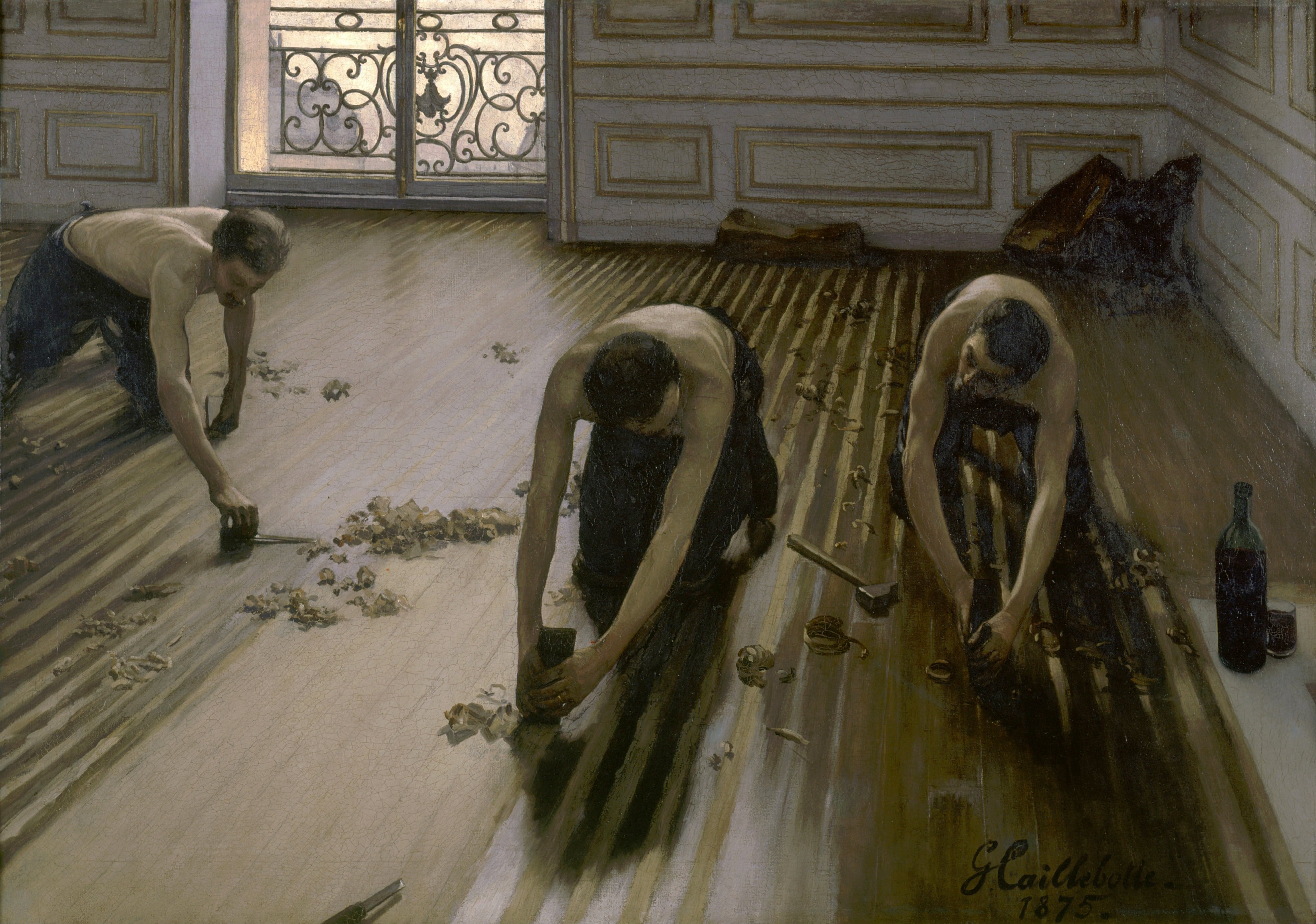 The Parquet Planers (The Floor Scrapers) - Gustave Caillebotte