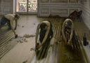 The Parquet Planers (The Floor Scrapers) by Gustave Caillebotte — architectural oil painting wall art, Impressionism