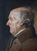 Portrait-study of an old man by Ernst Meyer — male oil painting wall art, Romanticism