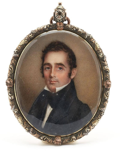 Miniature Portrait of a Gentleman by Anna Claypoole Peale — oil painting reproduction