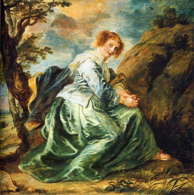 Hagar in the Desert - Peter Paul Rubens