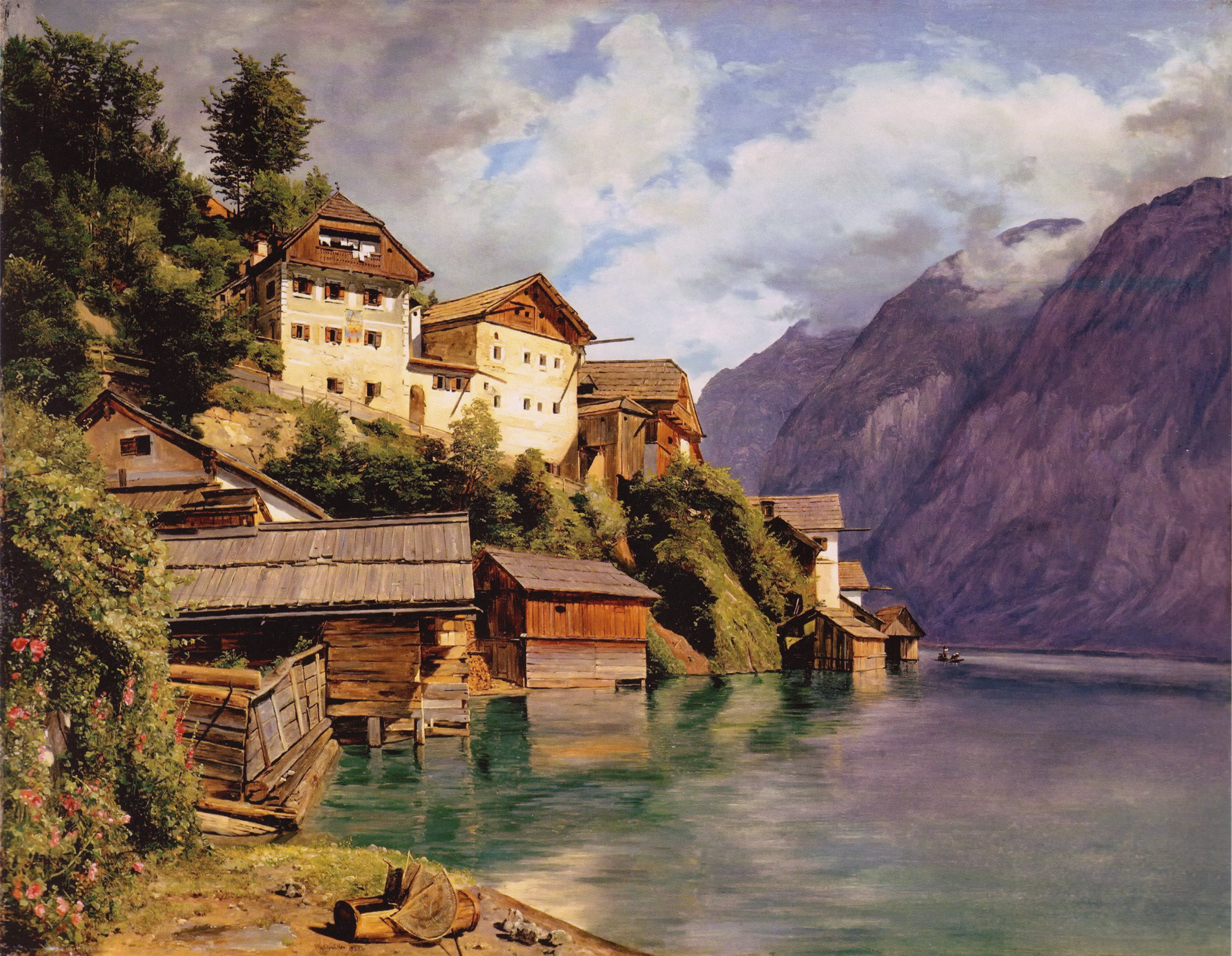 Hallstatt - Ferdinand Georg Waldmüller