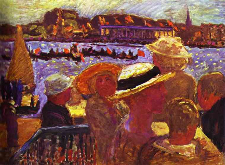 Hamburg, Picnic by Pierre Bonnard — hand-painted abstract oil painting reproduction on canvas