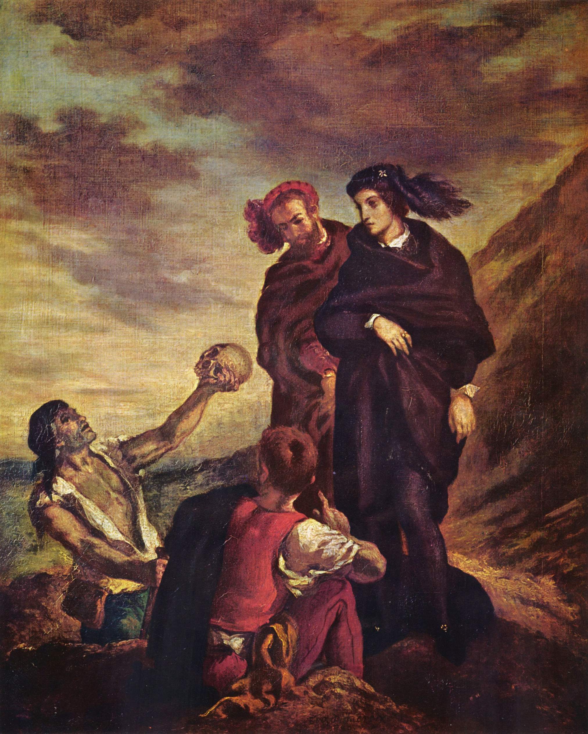 Hamlet and Horatio in the cemetery - Eugene Delacroix