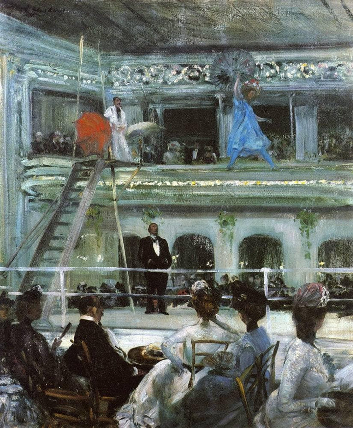 Hammerstein's Roof Garden by William James Glackens — hand-painted architectural oil painting reproduction on canvas