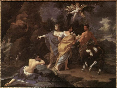 Handing Over Achilles to Chiron in living room