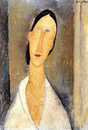 Hanka Zborowska by Amedeo Modigliani — hand-painted portrait oil painting reproduction on canvas