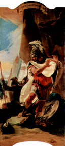 Hannibal looks at the head of Hasdrubal by Giovanni Battista Tiepolo, religious oil painting wall art, Rococo