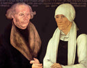 Hans and Magrethe Luther by Lucas Cranach the Elder — male oil painting wall art, Northern Renaissance