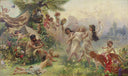 Happy Arcadia by Konstantin Makovsky — hand-painted cultural oil painting reproduction on canvas