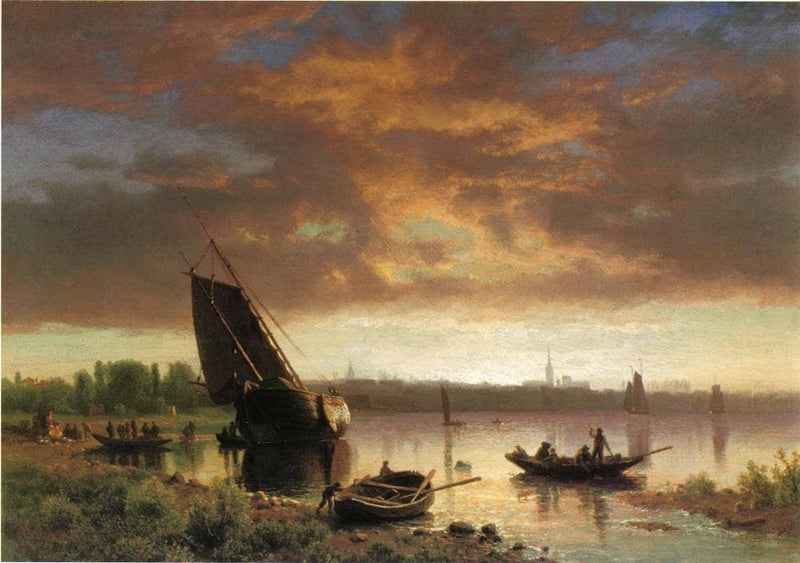 Harbor Scene on gallery wrap